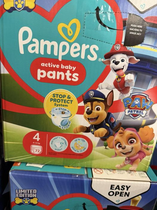 Pampers pants ,night памперс трусики щенячий патруль 4,5,6,7 підгузки