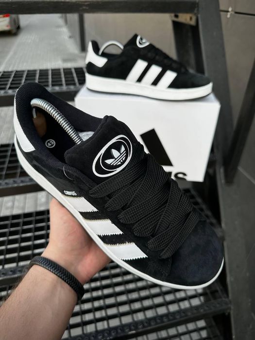 Кроссовки Adidas Campus чоловічі сірі чорні адідас кампус Кросівки