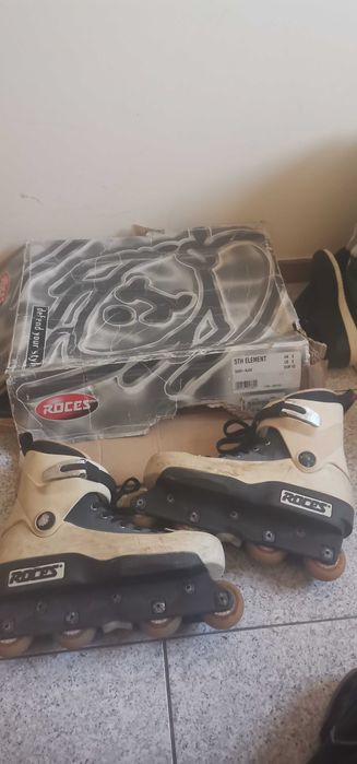 Patins usados com pouco uso ainda tem chaves e parafusos novos