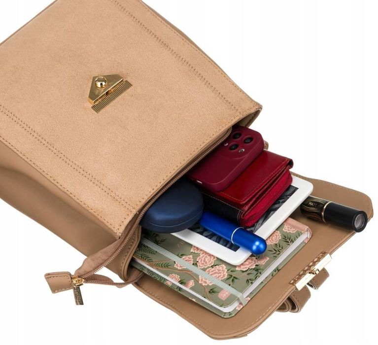 plecaczek damski ze skóry ekologicznej - peterson