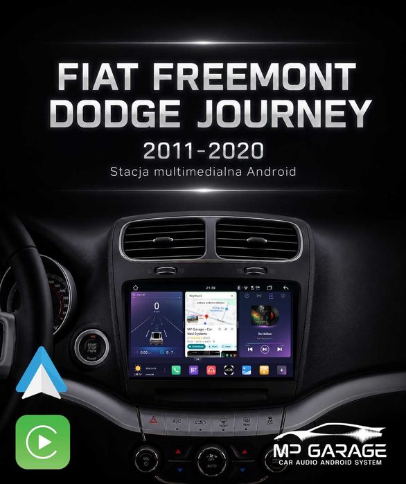 Radio Android_14 Fiat Freemont /Dodge Journey 4G Qled CarPlay/AA Montaż