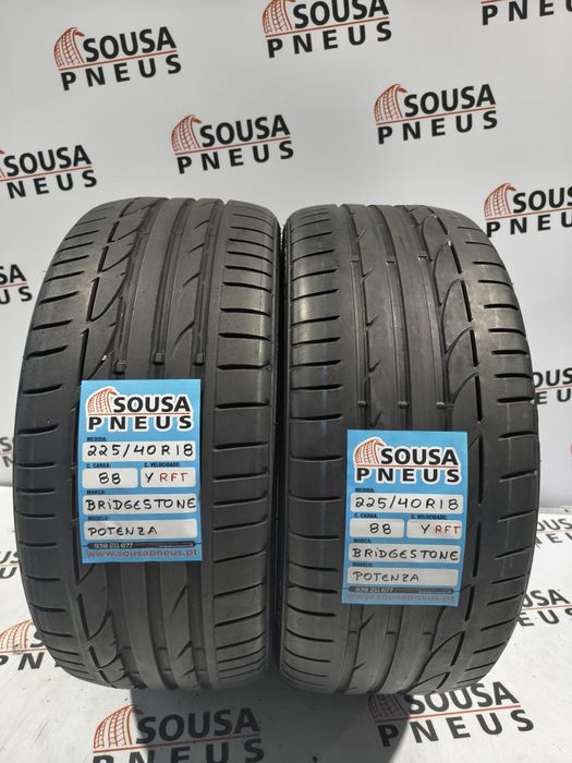 2 pneus semi novos Bridgestone 225-40R18 - Oferta dos Portes