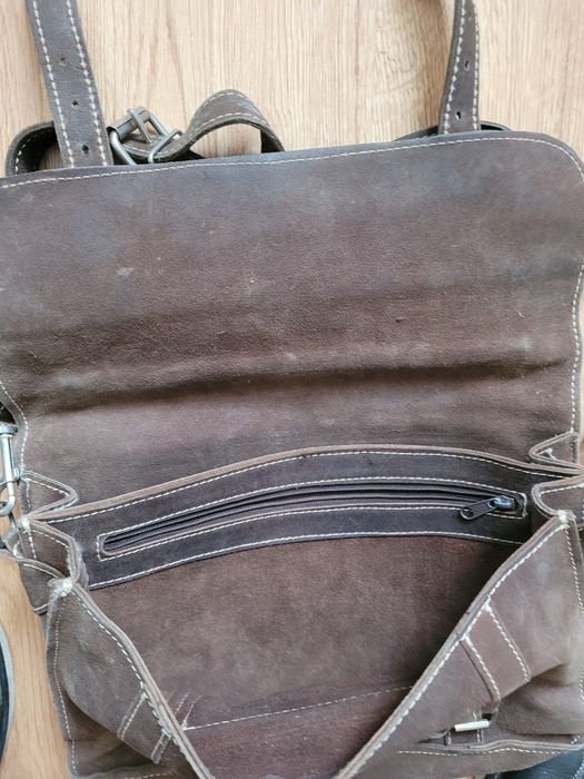 Torba skórzana kolorze brązowym