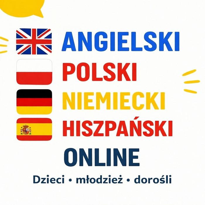 Nauka Angielski Hiszpański Niemiecki Polski języki obce materiały językowe