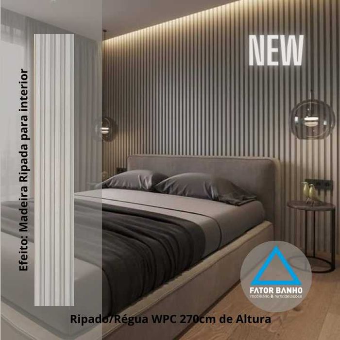 Painel Ripado WPC [interior] - Réguas Ripado WPC