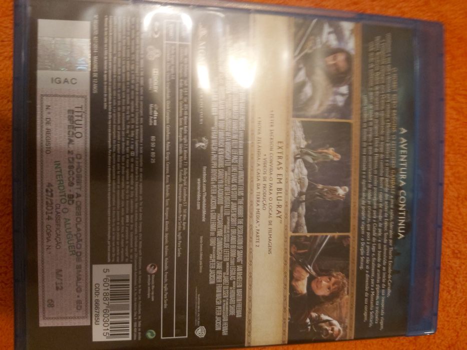 Blu Ray - O Hobbit Edição 2 Discos