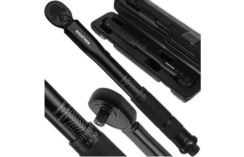 Klucz dynamometryczny do kół 1/4" 2-24 Nm z blokadą i etui 2604