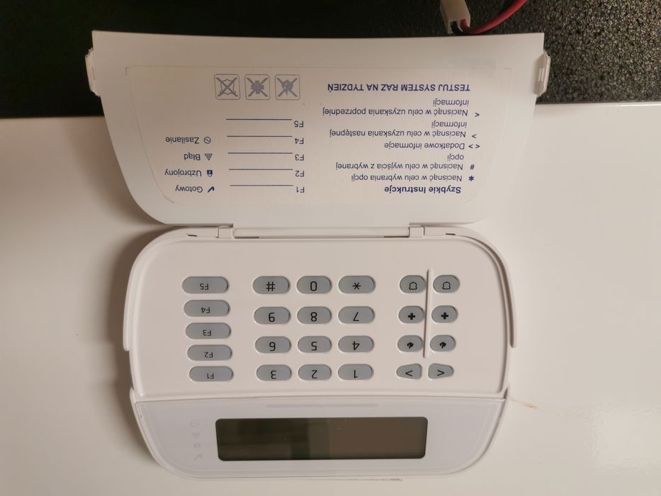 Centrala alarm z klawiatura i bateria