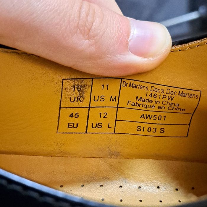 Dr Martens × rick owens lather shoes