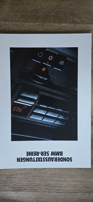 Prospekt BMW 5 E34 wyposażenie dodatkowe