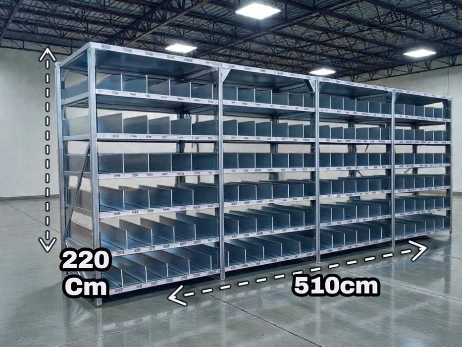 Regały magazynowe półkowe separatory przegrody regał półkowy