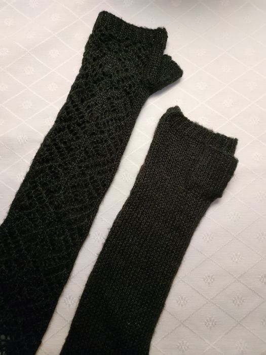 Luvas sem dedos crochê