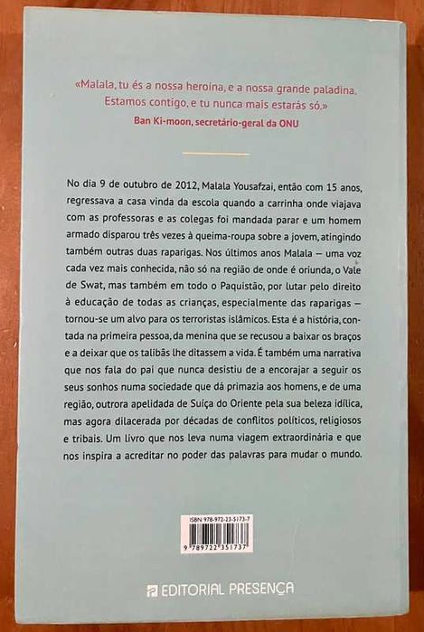 Eu, Malala - A minha luta pela liberdade e pelo direito à educação