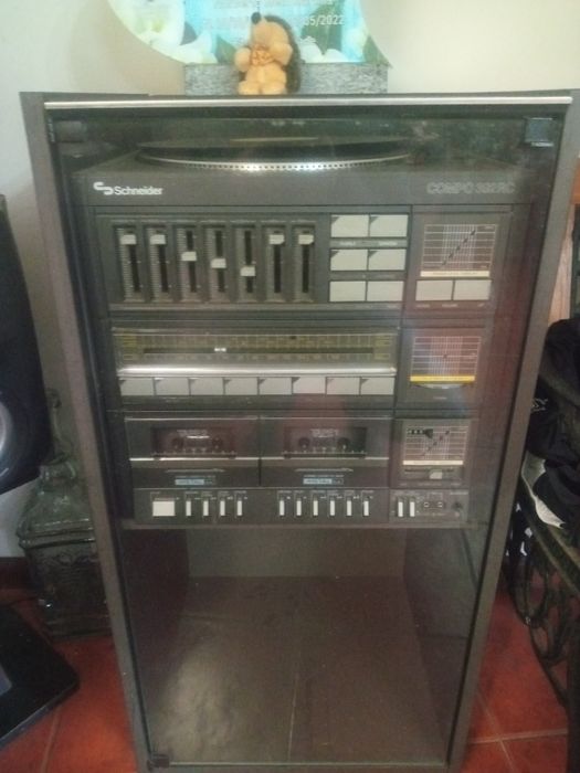 Radio sheneider cassete e disco vinilvinil s