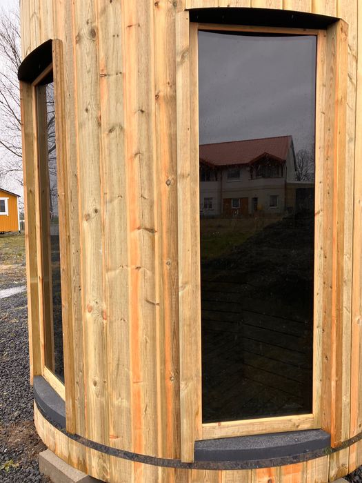 Sauna ogrodowa zewnętrzna okrągła- Dostępna od ręki!!
