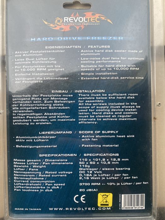 Dissipador para SSD/HDD Revoltec RS031