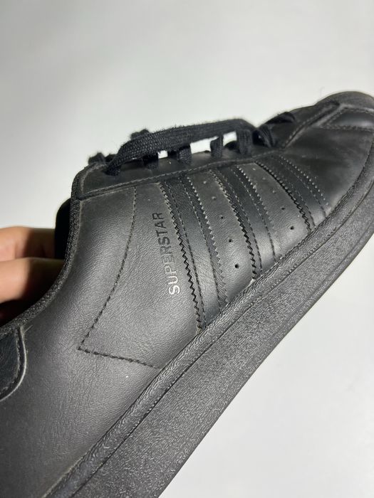 Оригинал! Adidas Superstar triple black 45