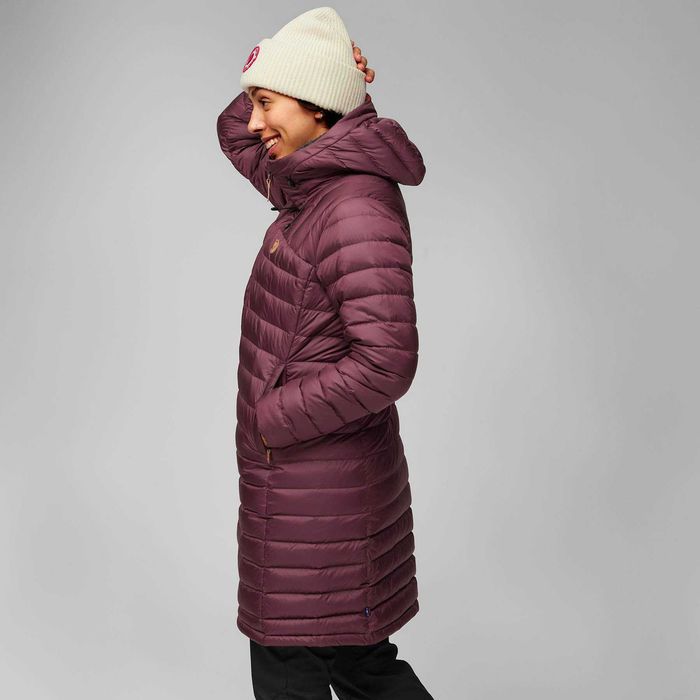 Kurtka FJÄLLRÄVEN Parka Snow Flake W Damska Puchowa Kaptur Dark Navy M