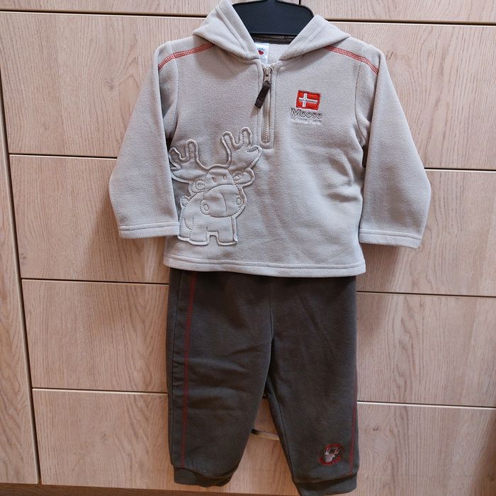 Dres świąteczny niemowlęcy C&A komplet zimowy Gwiazdka Święta Renifer