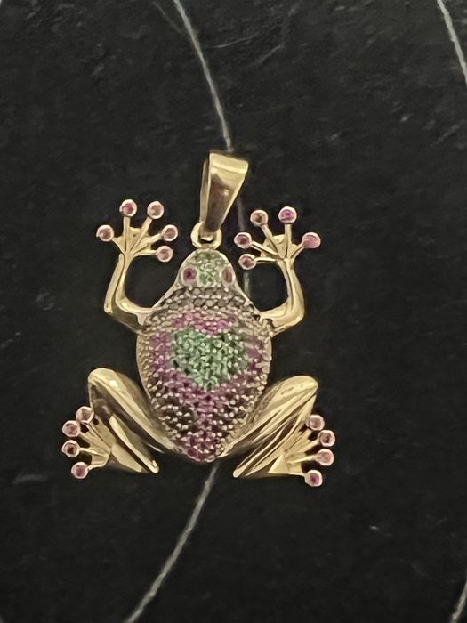 Cudna  zawieszka zabka  zloto 585