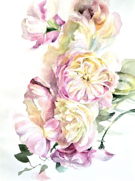 Akwarela oryginalna,duża,piękna