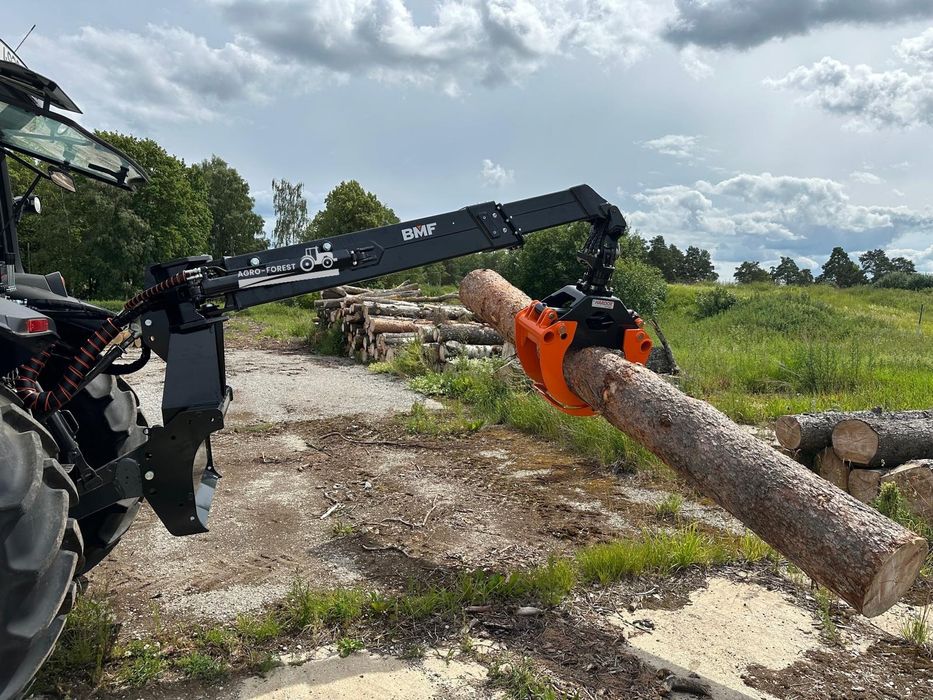 Chwytak do zrywki drewna BMF Przyczepa Leśna Zuraw Teleskop na TUZa