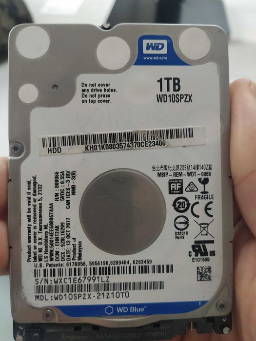 Dysk HDD 2.5" WD 1TB 1000GB