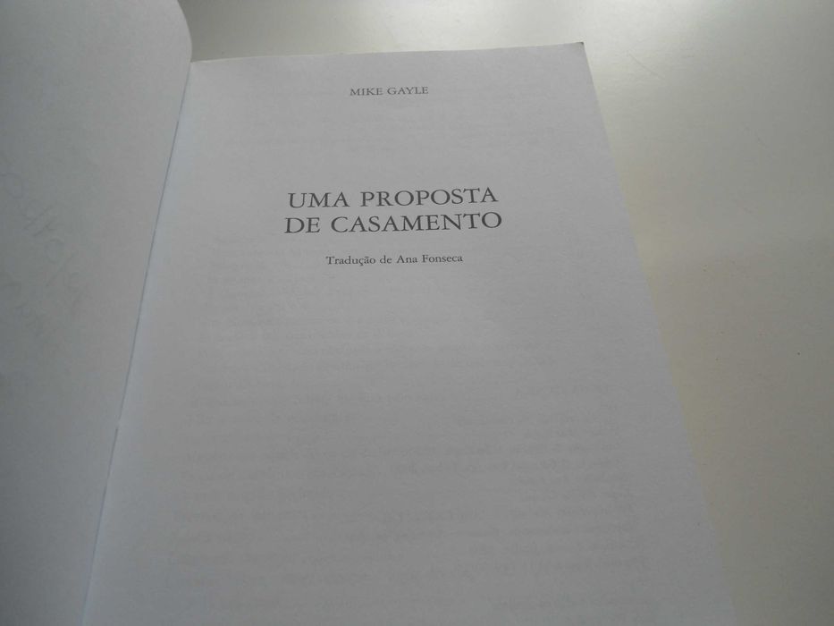 Uma Proposta de Casamento por Mike Gayle