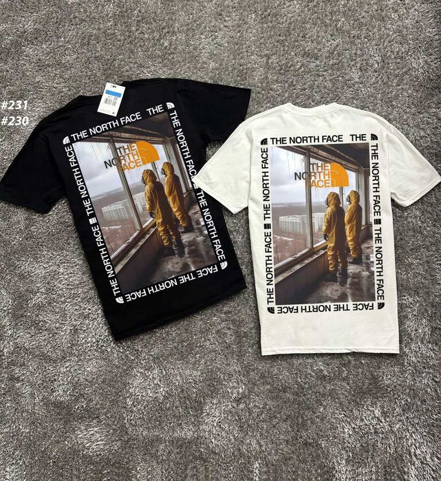 Футболка THE NORTH FACE OrangeBox •  TNF Чорна / Біла •  XS - XXL