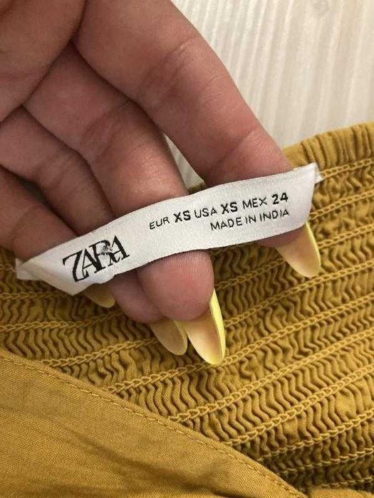 Хлопкова літня сукня сарафан з прошвою zara індія оригінал