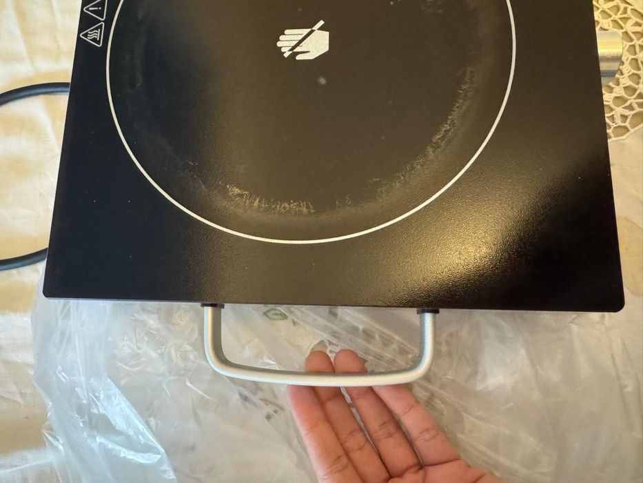 Fogão portátil elétrico 2 bocas – tudo a funcionar