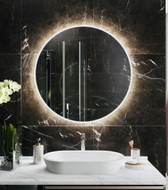 Акция! Зеркало для ванной с подсветкой круглое под заказ и в наличии