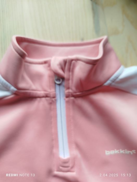 Pudroworóżowa bluza sportowa wf gimnastyka rower bekkin 110 4-5 lat