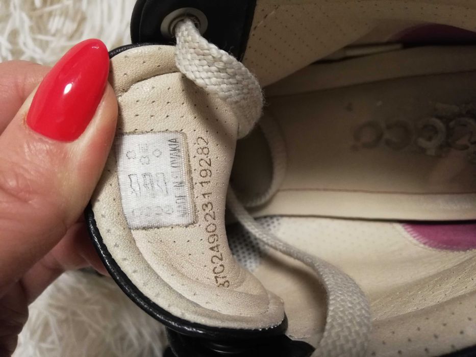 buty ecco 37 skórzane sneakersy ecco 37