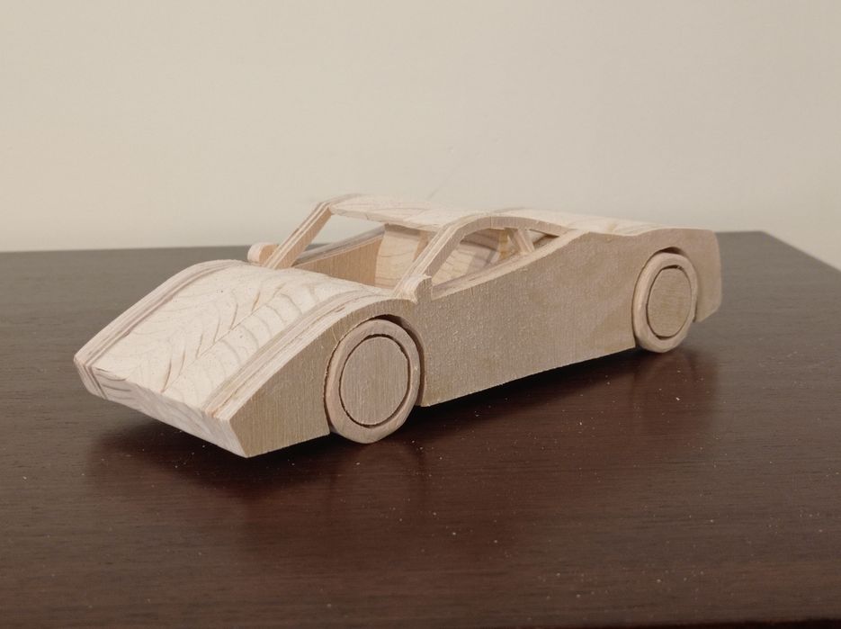 Pagani Zonda - Carrinho de Madeira - Artesanato