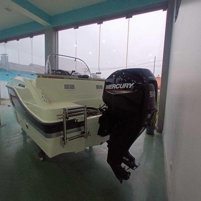 Barco QUICKSILVER Activ 455 open motor Mercury 50hp ELPT EFI    NOVO