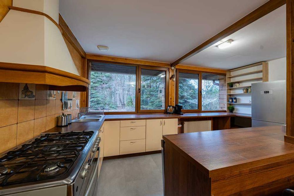 Domek z kominkiem na 8-12 osób, Ostoja Stare Kiejkuty