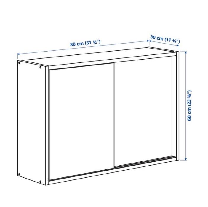 Armário “IVAR” do ikea, c/portas deslizantes, pinho, 80x30x60 cm