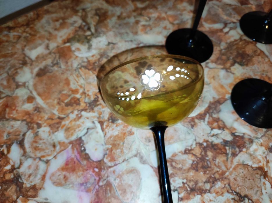 Taças de champanhe vintage