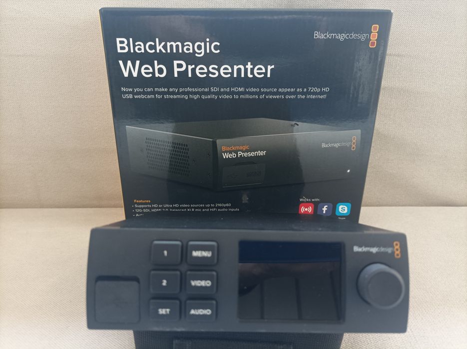 Sprzedam kompletny zestaw do streamingu i rejestracji  HyperDeck Studio Mini plus Web Prezenter HD plus  3X Micro ConverterSDI to HDMI