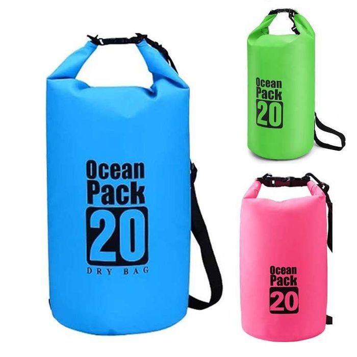 Worek wodoszczelny na kajak plażę wodoodporny plecak torba 20l