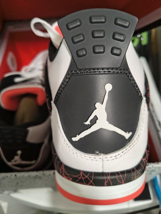 Buty Air Jordan 4 Retro white thunder 45