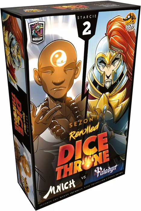 Dice Throne. Starcie 2. Mnich Vs Paladyn. Lucky Duck Games. Nowy Produkt