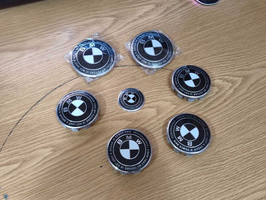 Símbolos Emblema BMW M | Mala | Capô | Centros jante | Volante | Chave