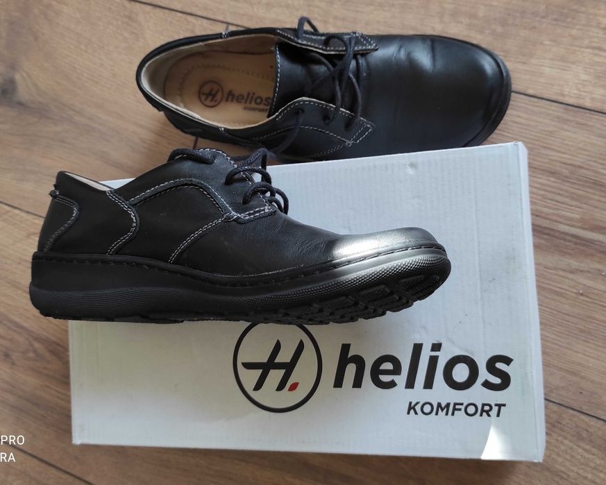 Skórzane półbuciki marki Helios