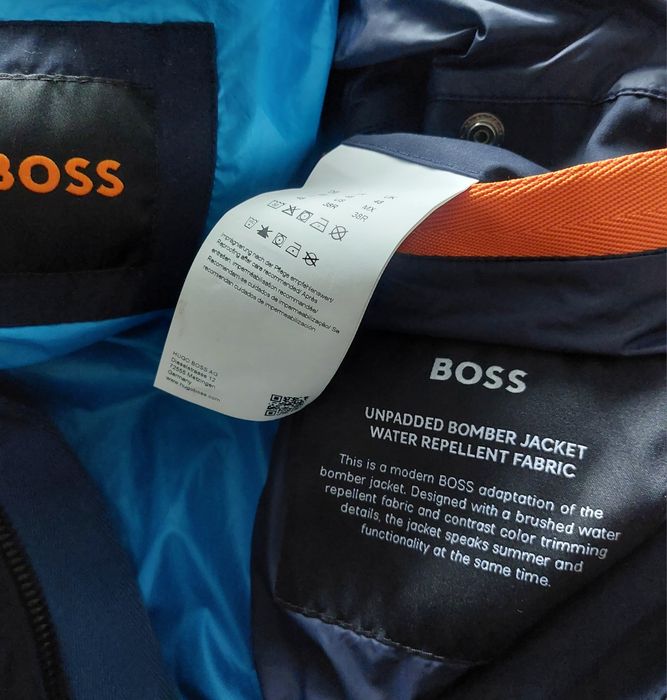 Hugo Boss nowa kurtka męska bomber lekka r.48/M