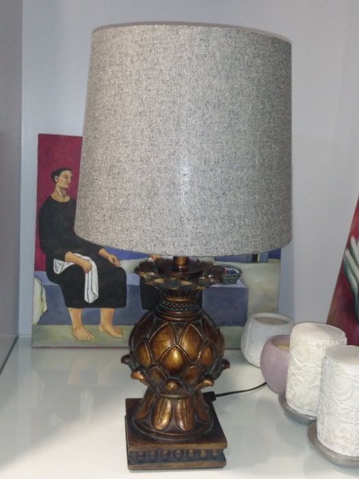 Abajur cinza claro Alinhado AREA STORE