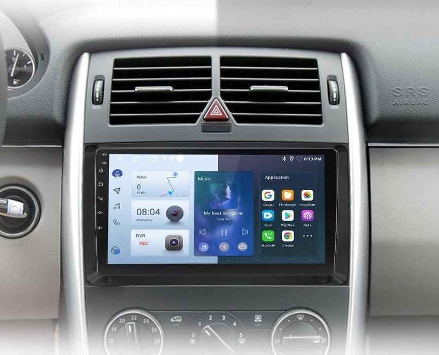 Mercedes B W245 / Vito – Radio Android 15 9” CarPlay Android Auto 1GB/16GB GPS Nawigacja Stacja Multimedialna WiFi Bluetooth PL