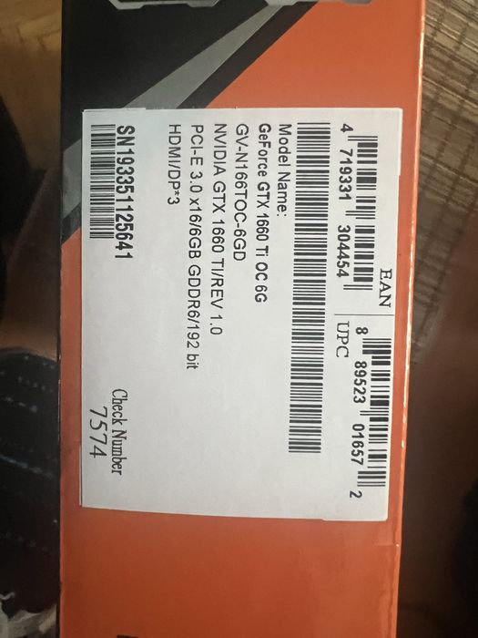 Karta graficzna Gigabyte GTX 1660 Ti OC