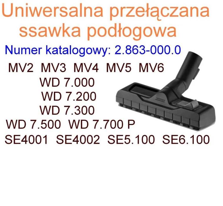 Uniwersalna przełączana ssawka podłogowa Karcher